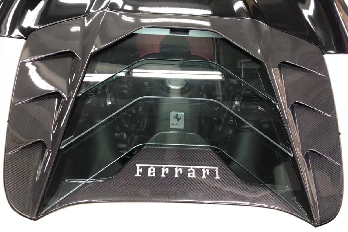 Ferrari 488 Spider MSY Style Carbon Fiber Engine Hood 2015-2019