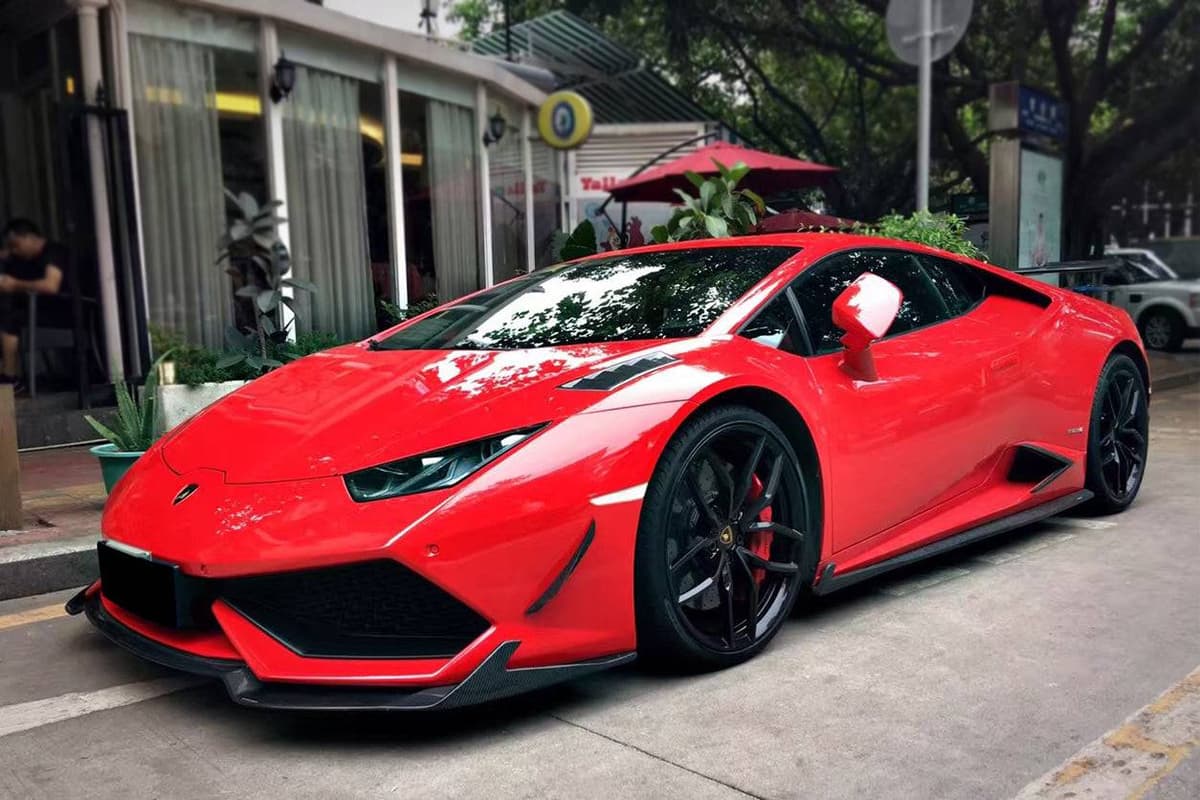 Lamborghini Huracan LP610 LP580 RZS Style Carbon Fiber Side Skirts 2015-2019
